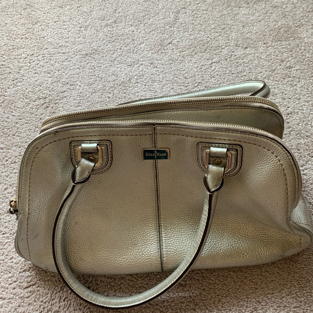 Cole Haan | Gold Pebble Leather Purse